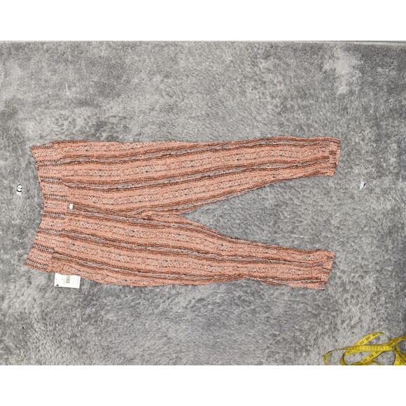 NEW Volcom Women's Size M Jogger Skinny Pants Orange Viscose Pull On Geometric - Picture 5 of 8